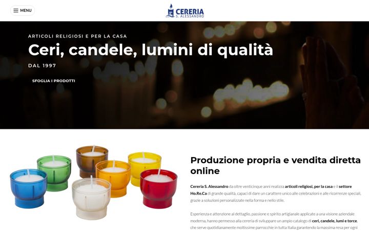 Екранна снимка на cereriasalessandro.it