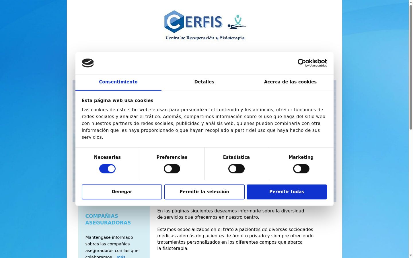 Capture d'écran de la bannière de consentement affichée avant toute interaction