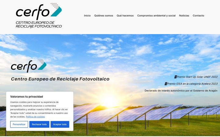 Screenshot di cerfo.net