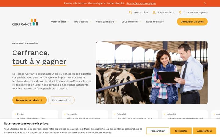 Screenshot von cerfrance.fr