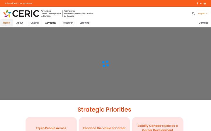 Screenshot of ceric.ca
