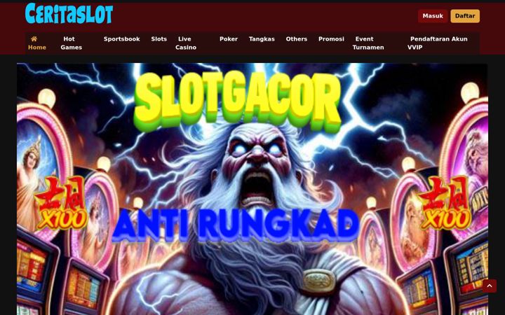 Screenshot di ceritaslot.net