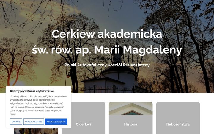 Screenshot di cerkiewakademicka.bialystok.pl
