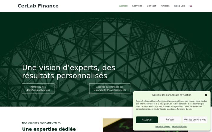 Screenshot di cerlab.fr