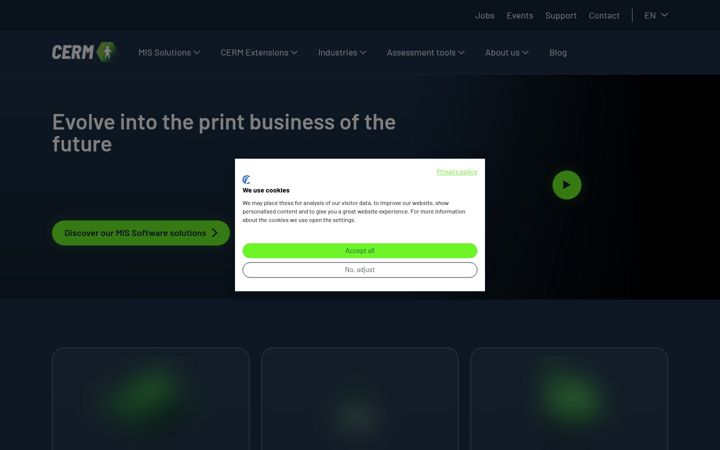 Screenshot di cerm.net
