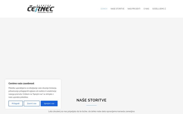 Screenshot von cernec.si