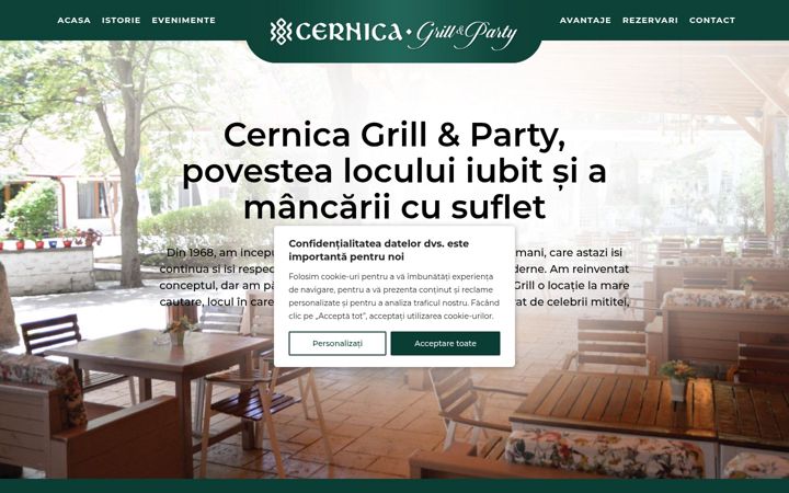 Captura de pantalla de cernicagrill.ro