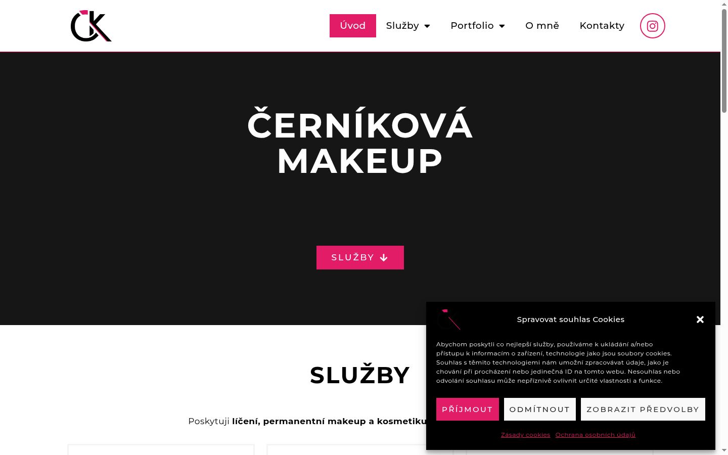 Snímka obrazovky banera súhlasu zobrazeného pred akoukoľvek interakciou