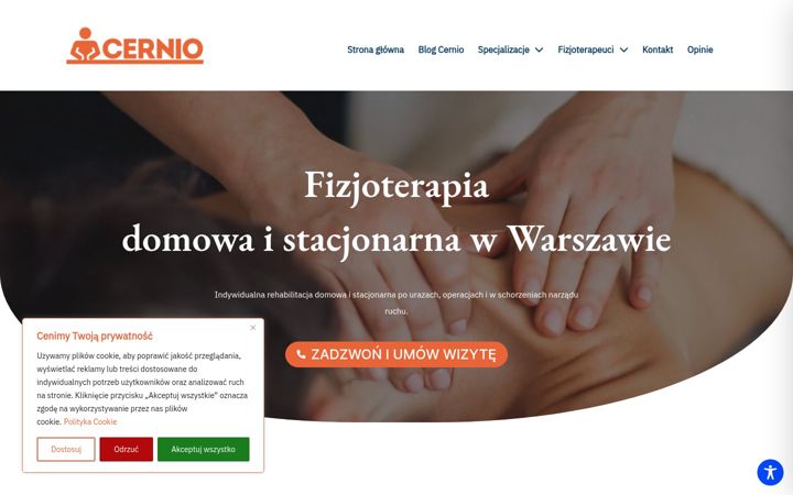Screenshot von cernio.pl