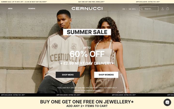 Screenshot of cernucci.com