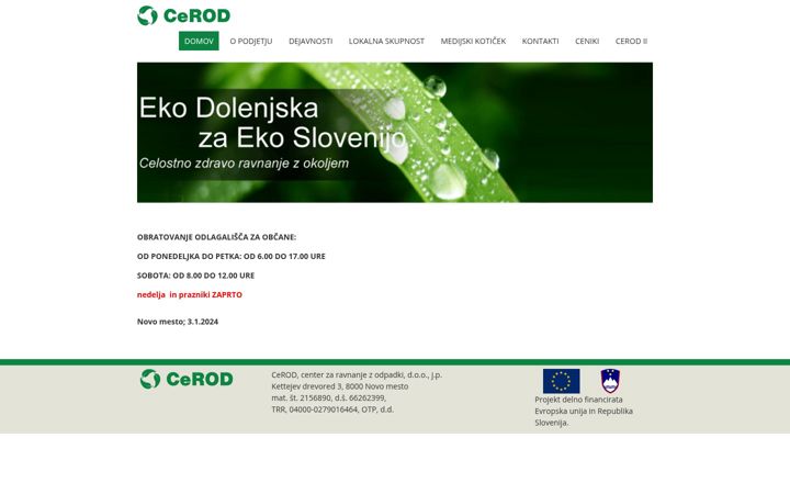 Zrzut ekranu cerod.org