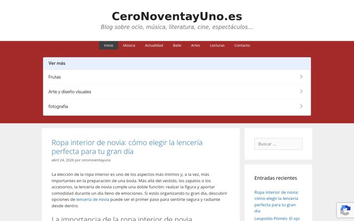Capture d'écran de ceronoventayuno.es