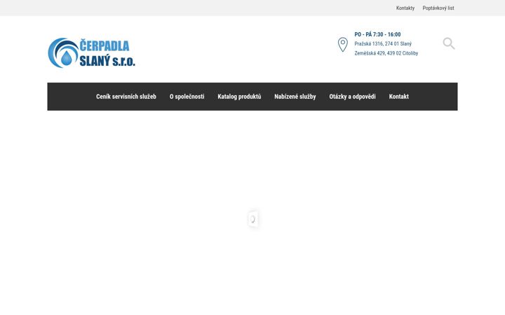 Screenshot ta' cerpadla-slany.cz