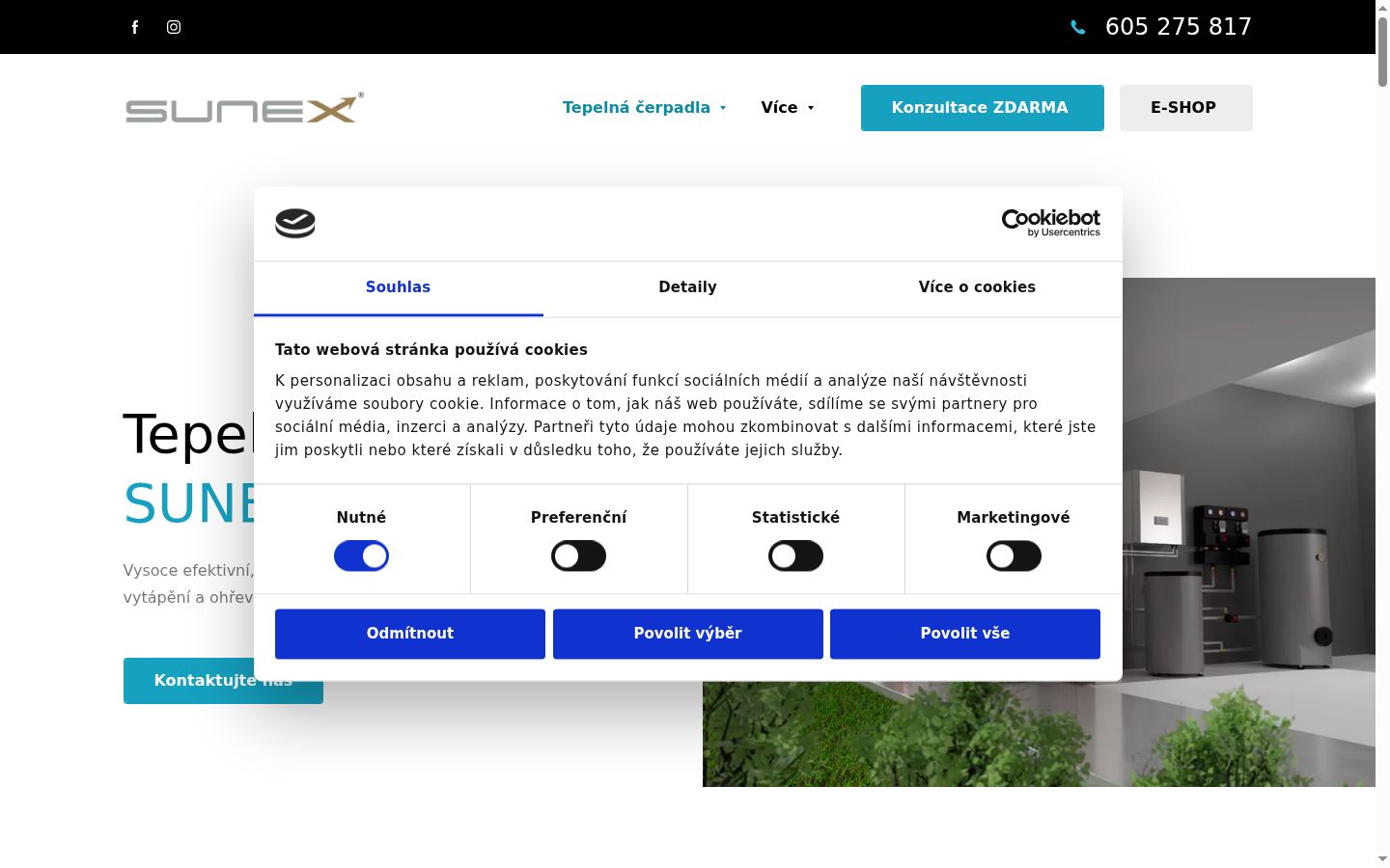 Sutikimo reklamjuostės, rodytos prieš bet kokią sąveiką, ekrano kopija