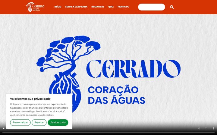 Zrzut ekranu cerrado.org.br