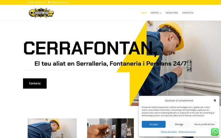 Capture d'écran de cerrafontan.es