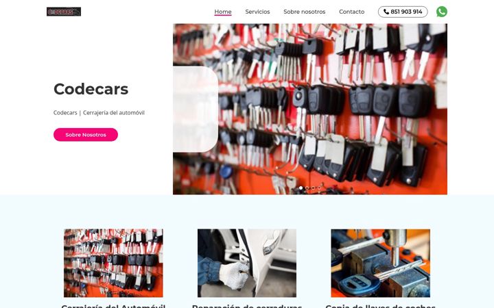 Capture d'écran de cerrajeriaautomovilmalaga.com.es