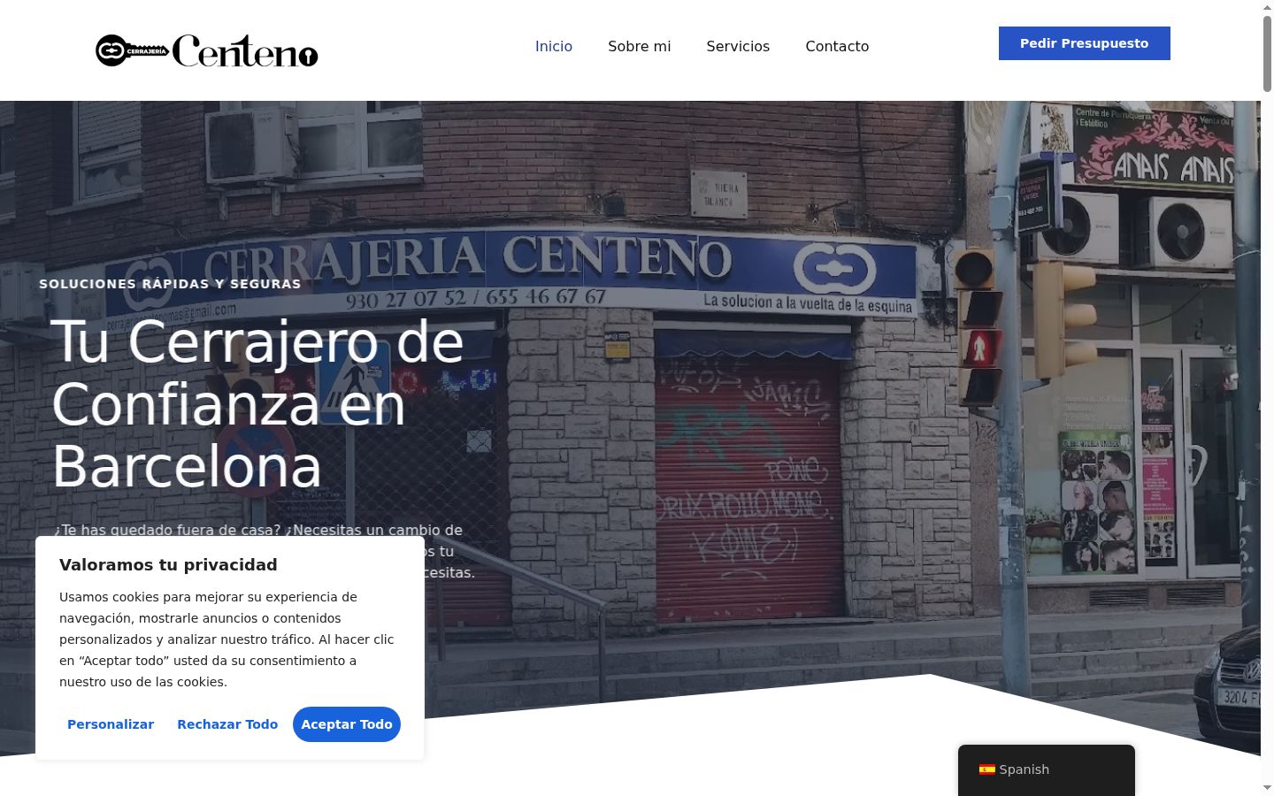 Sutikimo reklamjuostės, rodytos prieš bet kokią sąveiką, ekrano kopija