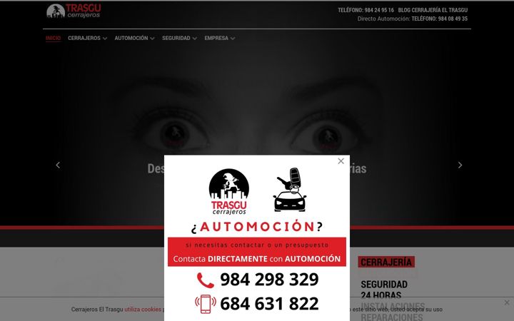 Screenshot ta' cerrajeriaeltrasgu.es