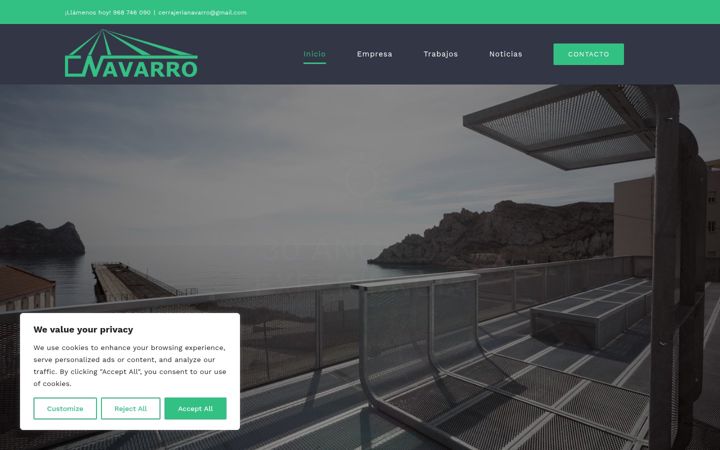 Screenshot του cerrajerianavarro.es