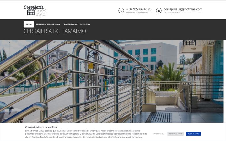 Screenshot του cerrajeriargtamaimo.es