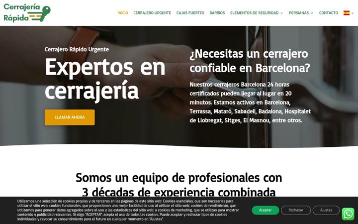 Screenshot of cerrajerias.info