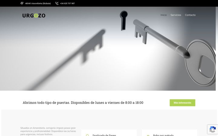 Screenshot του cerrajeriaurgozo.es