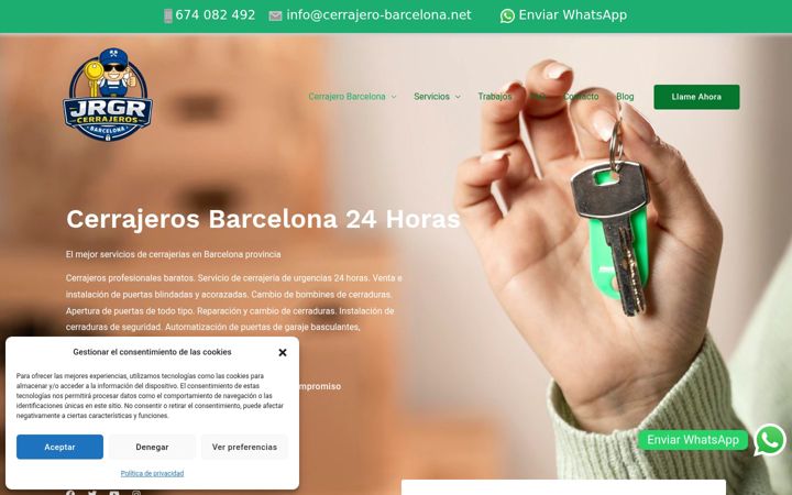 Screenshot di cerrajero-barcelona.net