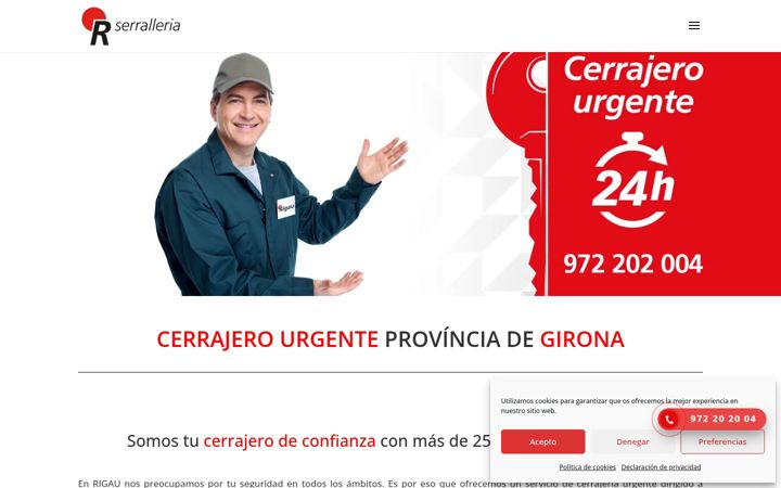 Screenshot του cerrajero-urgente.es