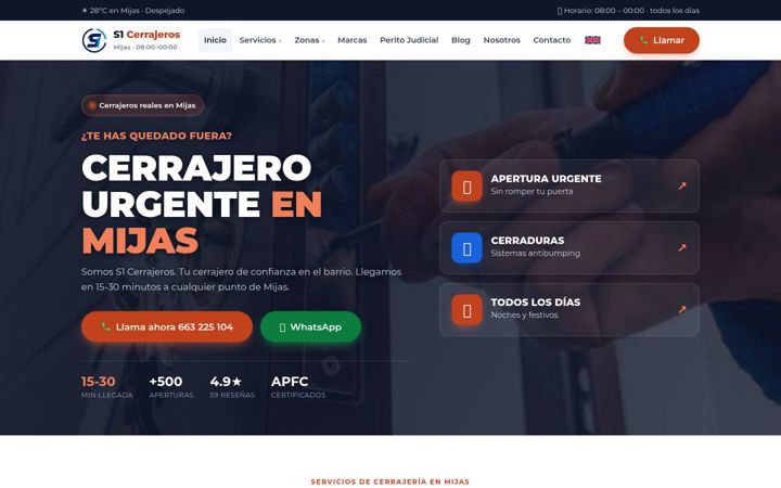 Screenshot του cerrajero24h-s1.es