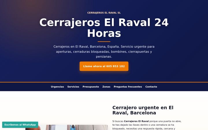 Screenshot του cerrajero24helraval.es