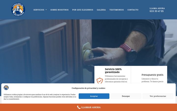 Screenshot του cerrajero24lowcostpalma.es