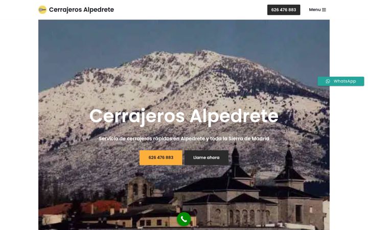 Screenshot του cerrajeroalpedrete.com.es