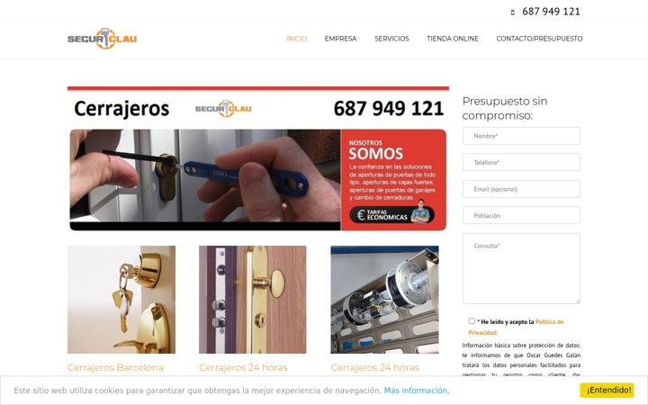 Screenshot di cerrajerobarcelona.net