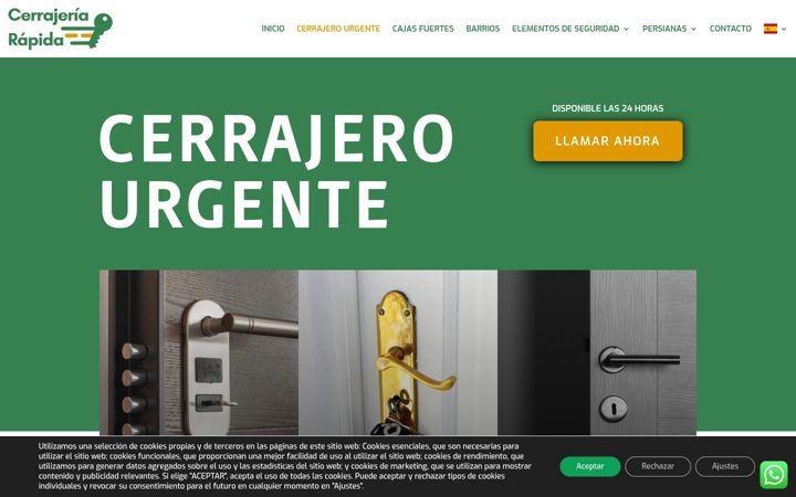 Screenshot του cerrajerobarcelona24h.com.es