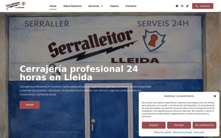 Screenshot di cerrajeroenlleida.net