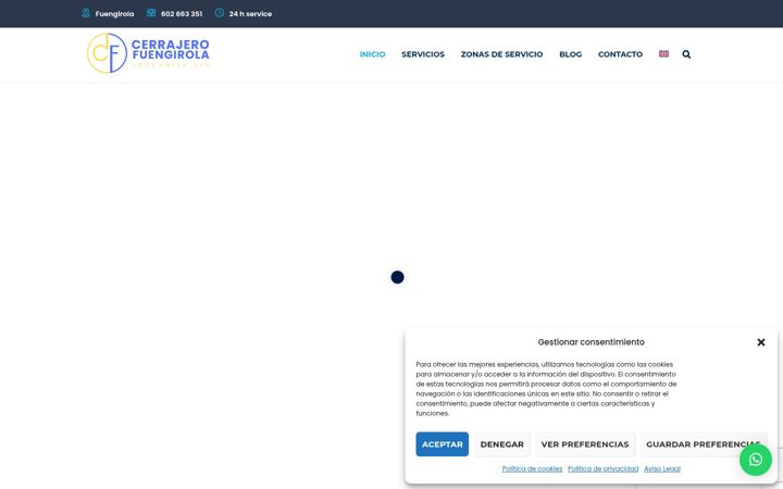 Screenshot ta' cerrajerofuengirola.es