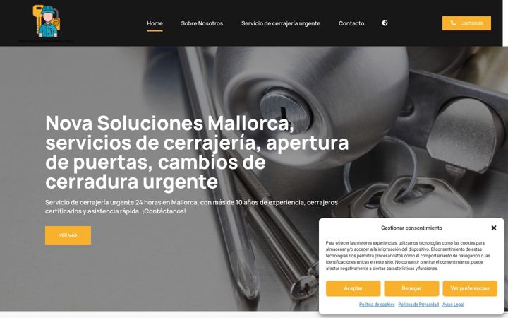 Screenshot di cerrajeromallorca.net