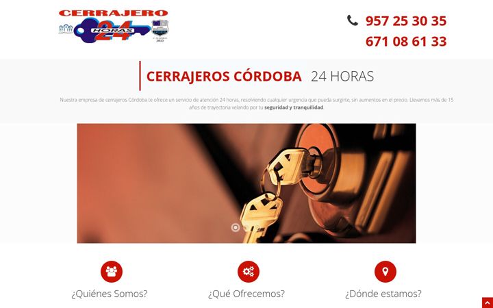 Ekrano kopija cerrajeros-cordoba.es