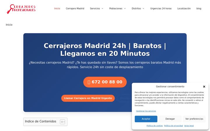 Ekrano kopija cerrajeros-profesionales.es