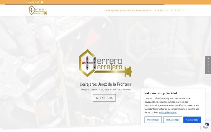 Ekrano kopija cerrajeros24hjerez.es