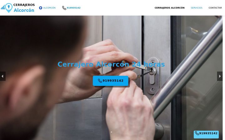 Snímek obrazovky cerrajerosalcorcon.co