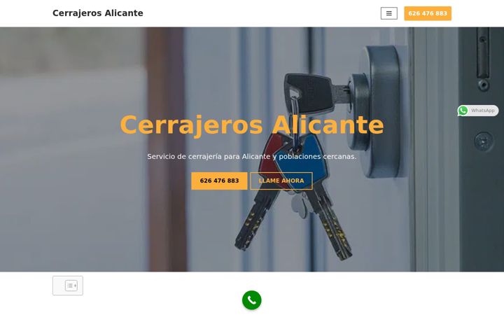 Capture d'écran de cerrajerosalicante.com.es