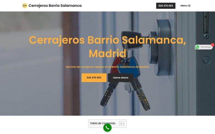 Capture d'écran de cerrajerosbarriosalamanca.com.es