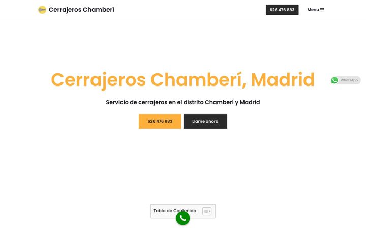 Ekrano kopija cerrajeroschamberimadrid.com.es