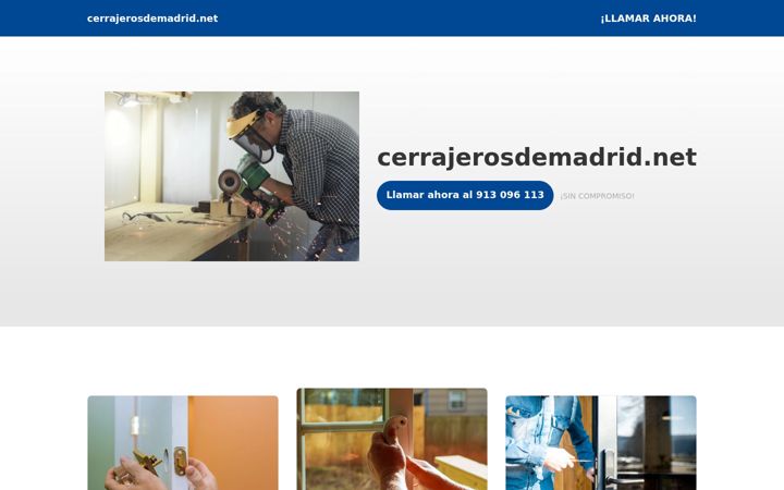 Screenshot di cerrajerosdemadrid.net