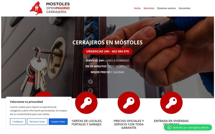 Ekrano kopija cerrajerosenmostoles.es