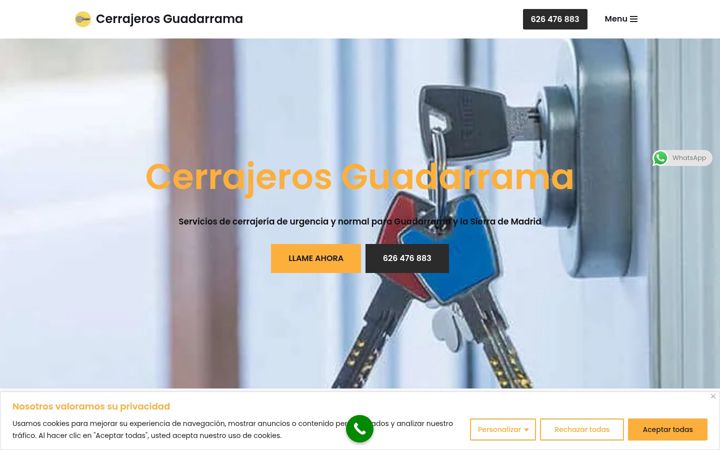 Capture d'écran de cerrajerosguadarrama.com.es