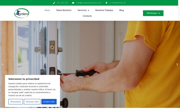 Screenshot of cerrajerosjcordero.es