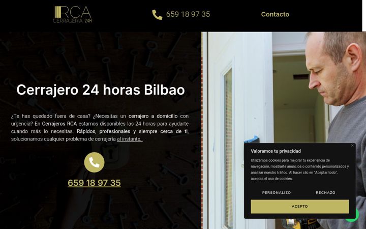 Screenshot of cerrajerosrca.es